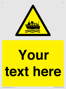 Custom warning ferries crossing vessels
